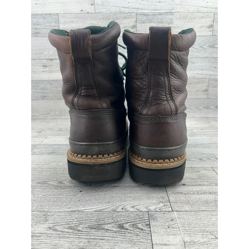 Georgia Boot Georgia Giant G8274 Men Sz 13W Brown Leather 8 Inch Work Boots‎